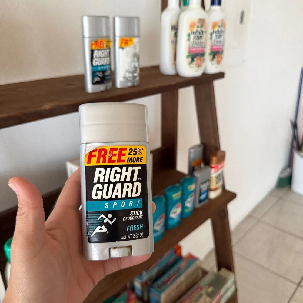 Vintage Right Guard Sport Deodorant 2.82 oz 1992 Stick Lot 3 Old Stock Rare Prop